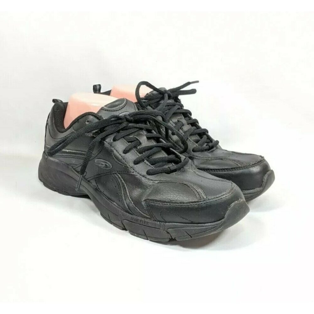 Dr Scholl's Walking Shoes Women's Size 9.5 Med Black Leather Lightweight - Picture 2 of 8